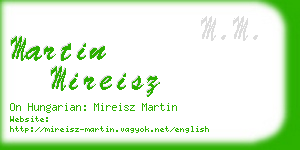 martin mireisz business card